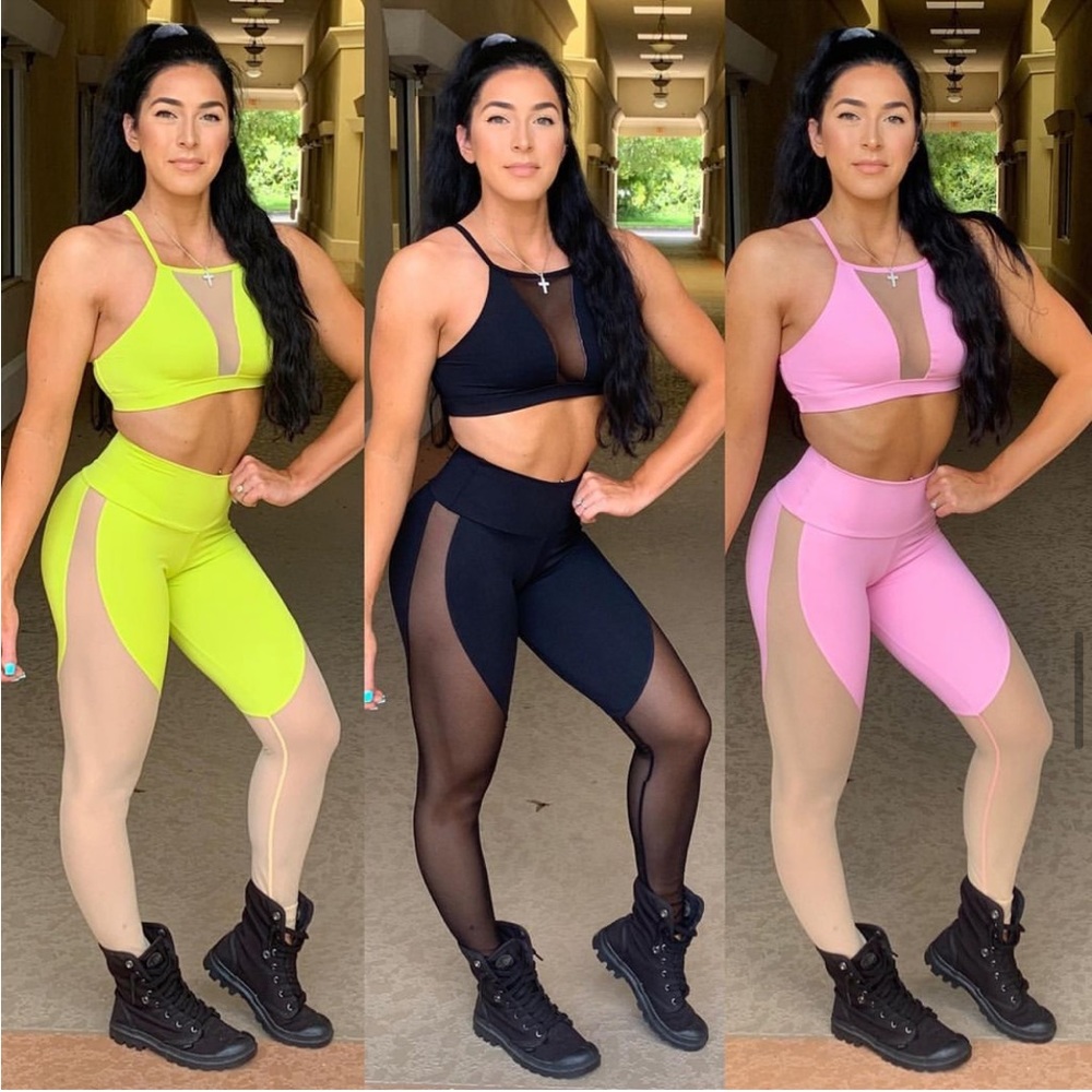 New Brazilian Mesh Workout Leggings